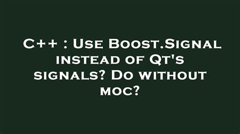 qt no such signal|c++ .